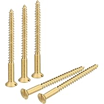 Vis En Laiton Autotaraudeuses M2.5 X 25 Mm – Tête Plate Fendue, Lot De 100 Pièces