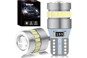 Briteye 501 T10 W5W LED Bulbs 6000K White Light For Car LED Position Light Bulbs Interior Reading Lights (2pcs)