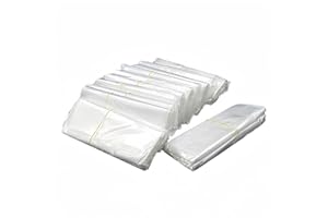 Boxonly Lot de 100 sacs thermorétractables 15 cm x 30 cm POF transparents sans odeur à port unique pour emballage cadeau, projet de bricolage