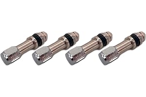 REMA TIP TOP IBÉRICA Juego de 4 Válvulas Metálicas Con Rosca de 37mm Para Llantas de Aleación - Diámetro de Orificio 6mm - Especial Para KOSEI