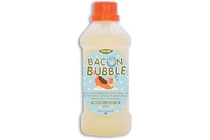 St@llion K9 Bacon Bubbles For Dogs, Interactive Dogs Toys, Cats Gifts Bubble Toy with a Special Bacon Formula, Pet Interactive Toy Non-Toxic Vegan Friendly Bubbles (150ml)