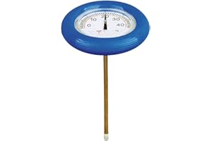 Productos QP Thermomètre flottant pour piscines, idéal pour eaux extérieures, flottation horizontale