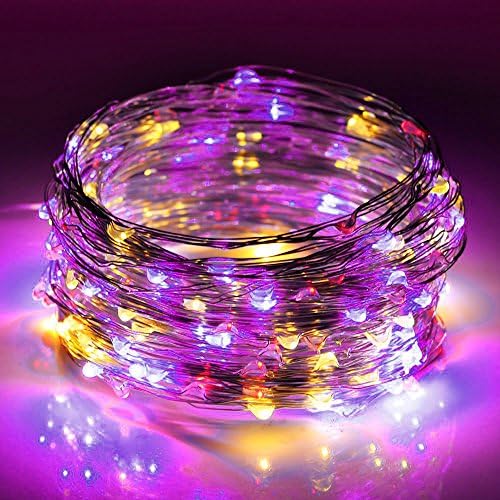 Qyuhe® String Lights Christmas 33ft 10M 100 LED Waterproof Copper Wire Rope Light (Colorful)