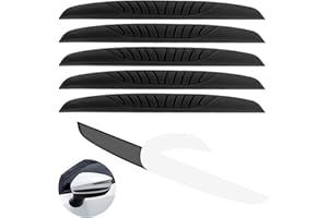 DEVANTIA Türkantenschutz Auto Kantenschutz Autotür - 6 Stück Schwarz Gummi Türkantenschoner Aufkleber für Autotüre, Türgriff Schutz (Schwarz)