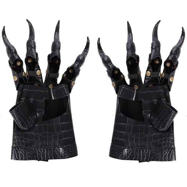 Black Sugar - Coppia di guanti in pelle solida, stile motociclista, gotico, steampunk, punk, colore: nero, rock, militare, taglia M/L