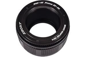 KECAY® Adattatore Obiettivo Lente M42 (42mm) to 42mm Mount Focusing Helicoid Ring Adapter 35mm - 90mm