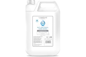 Lakeland Cosmetics antibacterial soap hand wash - 1x 5L Litre refill bottle - Vegan anti-bacterial liquid soap hand wash, made in UK (1x 5 Litre)