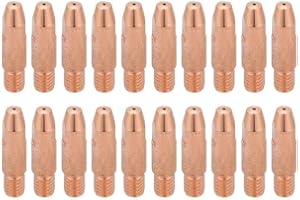 YWBL-WH 1mm Kupfer Kontaktspitze Schweißdüsen Stromdüse M6 für 24KD MIG/MAG Schweißbrenner, 20 Stücke