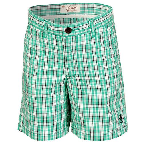 Boys Penguin Infant Boys Check Short in Green - 4