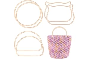 OUYIWEIMAOYI 6pz Manico per borsa in metallo, 3 Stili manici metallo,per borse in ferro sostituzione manici in metallo accessori,per telaio borsa fatta A mano uncinetto artigianali fai da ye