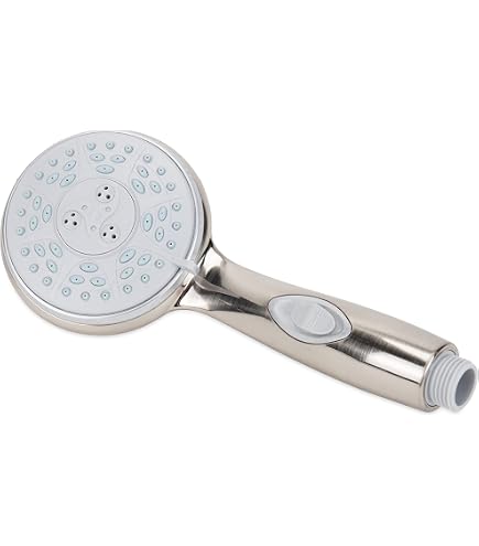 Dura Faucet RV Hand-Held Shower Head - Satin Nickel Finish, Water Saver Switch - View #10