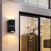 CATA Rodos 7 Watt Modern Duvar Led Aplik 3200k G&uuml;n Işığı &Ccedil;ift Y&ouml;nl&uuml; İ&ccedil; ve Dış Mekan Aplik IP44