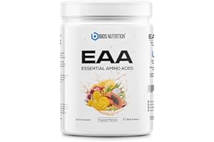 ‎BIOS NUTRITION EAA Pulver TROPICAL 500gr - essentielle Aminosäuren - 11gr Protein pro Portion - ohne schlechten Nachgeschmack - vegan & hochdosiert - BIOS Nutrition (Made in Germany)