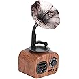 Phonograph Shape Bluetooth Speaker, 5W Mini Retro Bluetooth Speaker, Vintage Home Bedroom Decor, Retro Music Speaker Supports TF Card