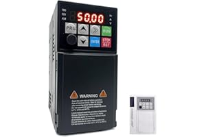 SIRYDER Régulateur de Vitesse 220V 1.5kW Variateur de Fréquence VFD 220V,Entrée Monophasée 220V et Sortie Triphasée pour la Régulation de la Vitesse du Moteur