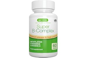 IGENNUS HEALTHCARE NUTRITION Super B-Complex - Vitamines B Méthylées, 60 Petits Comprimés Vegan à Haute Absorption, Spectre Complet de Vitamines B avec Folate, B12 Boosté et Vitamine C, 30 portions, par Igennus