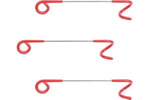 Lwuey Supports de Lanterne Camping,Crochets Support en Forme S Crochets Piquets Poteau Tente Lampe Suspension Acier Inoxydable pour Jardin Camping Lanternes Suspendues Bouilloires Sacs Poubelle