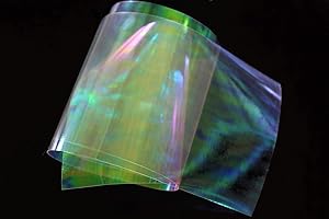 Tigofly 10 pcs 19X10cm Clear Fly Tying Rainbow Film Sabiki Rig Making Shrimp Flash Back Wings Scud Nymph Fly Tying Materials