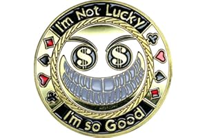 Poker Card Guard/Protector - I'M NOT LUCKY IM SO GOOD