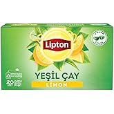 Lipton Berrak Limonlu Bardak S&uuml;zen Poşet Yeşil &Ccedil;ay 20'li Paket, 30 g