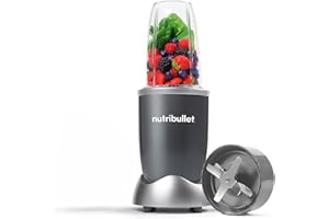 nutribullet 600 Series Starter Kit in Graphite with 700ml Cup - High Speed Nutrient Extractor & Powerful Blender - 600W - Blends Nuts, Ice & Frozen Fruit - Delicious & Nutritious Smoothies