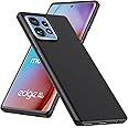 WFTE Case Compatible with Motorola Edge 40 Pro Case Soft TPU Ultra-Slim Stylish Protective Cover for Motorola Edge 40 Pro Phone Case[Drop Protection, Non-slip] - Matte Black