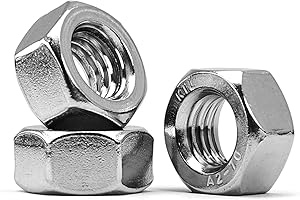 MINHER M8-1,25 Tuercas Hexagonales de Acero Inoxidable 304 DIN 934 (10 Piezas)