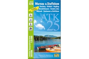 ATK25-Q10 Murnau a.Staffelsee (Amtliche Topographische Karte 1:25000): Penzberg, Iffeldorf, Huglfing, Benediktbeuern, Kochel a.See, Ohlstadt, ... Amtliche Topographische Karte 1:25000 Bayern)