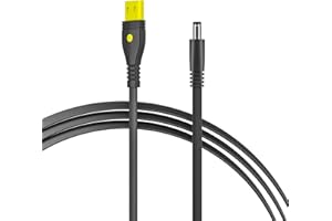 EASYLONGER DC 24V Power Cord for ResMed AirMini Airsense 11 Charging Cable 2.0ft DC5521 Power Cord for Res-Med AirMini Machine Male Plug