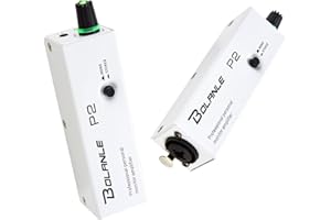 BOLANLE P2 Portable in Ear Monitor Amplifier, Headphone Amp with XLR and TRS Input 3.5mm Output, Headphone Amplifier with Stereo/Mono Switch for Keyboardists, Drummers, Guitar (P2-01)