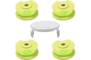 COEWUR 4 Pezzi Bobina a Filo per Tagliabordi Rocchetto Filo Tagliabordi Ø2 mm Bobina Ricambio Decespugliatore per String Trimmer 24V 40V 18V RY40204 RY40220 (con 1 Tappi)
