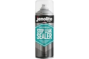 JENOLITE Spray Scellant Anti-Fuite | TRANSPARENT | 400ml | Scellant anti-fuites pour gouttières et toits plats | Joint d'étanchéité imperméable | Remplit, scelle et arrête les fuites