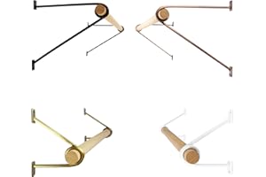 Natural Goods Berlin Wandgarderobe GARD Prenzlberg | Kleiderstangenhalter für die Wand | 8mm Materialstärke | Garderobenstange | DIY (Weiß, T26 x ohne Kleiderstange)