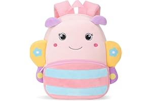 UBORSE Toddler Backpack for Boys Girls Cartoon Plush Children's Backpack Cute Animal Kids School Bags for 1-6 Years Kids