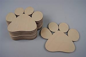 DECOCRAFT 10 grandi zampe in legno a forma di cane e gatto, decorazione per stanza dei bambini (Y7)