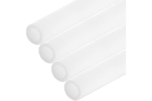 Rebower 4pcs Pipe Insulation Foam Tube 25x37mm 3ft Heat Preservation Foam Pipe [for Copper Water Pipe Freeze Protection] - White