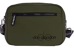 DON ALGODON - Bolso bandolera mujer - Bolso mujer - Bolsos bandolera mujer - Bolsos de mujer con cremalleras exterior - Bandolera Zaira de Nylon