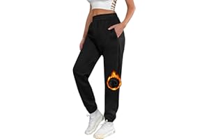 UMIPUBO Pantaloni Tuta Donna Felpati, Casual Pantalone Jogging in Pile con Cinta Elastica Lunghi Pants Jogger Sweatpants Invernali