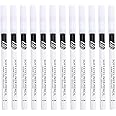 Healifty 12Pc Waterproof White Eyeliner Professional Highlighter Eye Silkworm Brighten Pencil Easy to Color Eyeshadow Pen for Girls