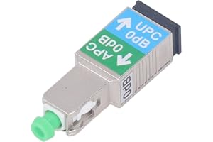 Eujgoov Connecteur Fibre Optique Adaptateurs Fibre Optique SC APC Mâle vers SC UPC Femelle Adaptateur Hybride Fibre Optique SM9/125, Compatible avec le Localisateur Visuel de Défauts du