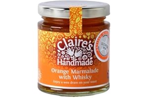 Claire's Handmade - Orange Marmalade with Whisky (227g) - Award Winning Traditionally Made Breakfast Treat, Perfect on Toast, Suitable for Vegetarian, Vegan & Gluten Free Diets, GMO Free