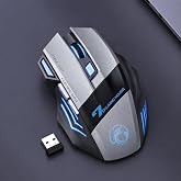 Coverzone Kablosuz Oyuncu Mouse &ndash; 3200 DPI Ayarlanabilir Hassasiyet, RGB 7 Renk LED Aydınlatma, Şarjlı, Ergonomik Tasarım, 2.