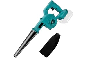 YEEJUAK Cordless Leaf Blower with Dust Bag Compatible with Makita 18V Battery, 2-in-1 Lightweight Electric Garden Leaf Blowers and Vacuums for Lawn Care Leaf Blowing, Corner Dust Clearing(Tool Only)