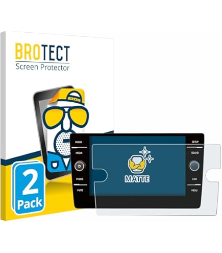 BROTECT Schutzfolie Für Fiat 500L Cross 2017-2020 Uconnet 7 Displayschutzfolie 2 Stueck Folie Klar S020n0zf