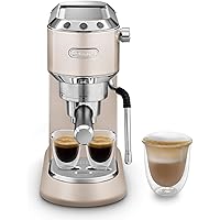 De'Longhi Dedica Arte EC885.​BG, Macchina da Caffè, Espresso Manuale e Cappuccino, Sistema latte MyLatterArt, larghezza 15cm,