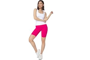 SOFTSAIL Leggings for Women Biker Shorts Cotton High Waist Tummy Control Slimming Breathable Elastic Ladies Stretching Gym Workout Yoga Pants