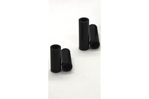 FIXITFLO Black Spacers Nylon M5 x 30mm Length, 5.4mm Inner D x 8mm Outer D Cylindrical Unthreaded Standoff Washers Collars (M5 x 30mm length, Pack of 8 Spacers)