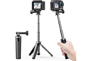 AKASO Mini-Stativ,Selfie-Stick Stativzubehör Kompatibel mit AKASO Action Cam/GoPro Hero12/11/10/9/8/7/Max/DJI Osmo Action Kamera