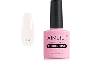 ‎AIMEILI AIMEILI Rubber Base Gel Soak Off UV LED Rubber Base Coat Nägel Unterlack Gel Nagellack Maniküre 10ml (434)