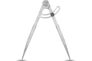 ALUYF Leather Divider Markierung Zirkel Kratzer Zirkel Leder Kratz Kompass Großer Kompass für Geometrie Idealer großer Kompass für Geometrie Zeichnen Perfekter Bleistiftkompass für Schreiner (150 mm)